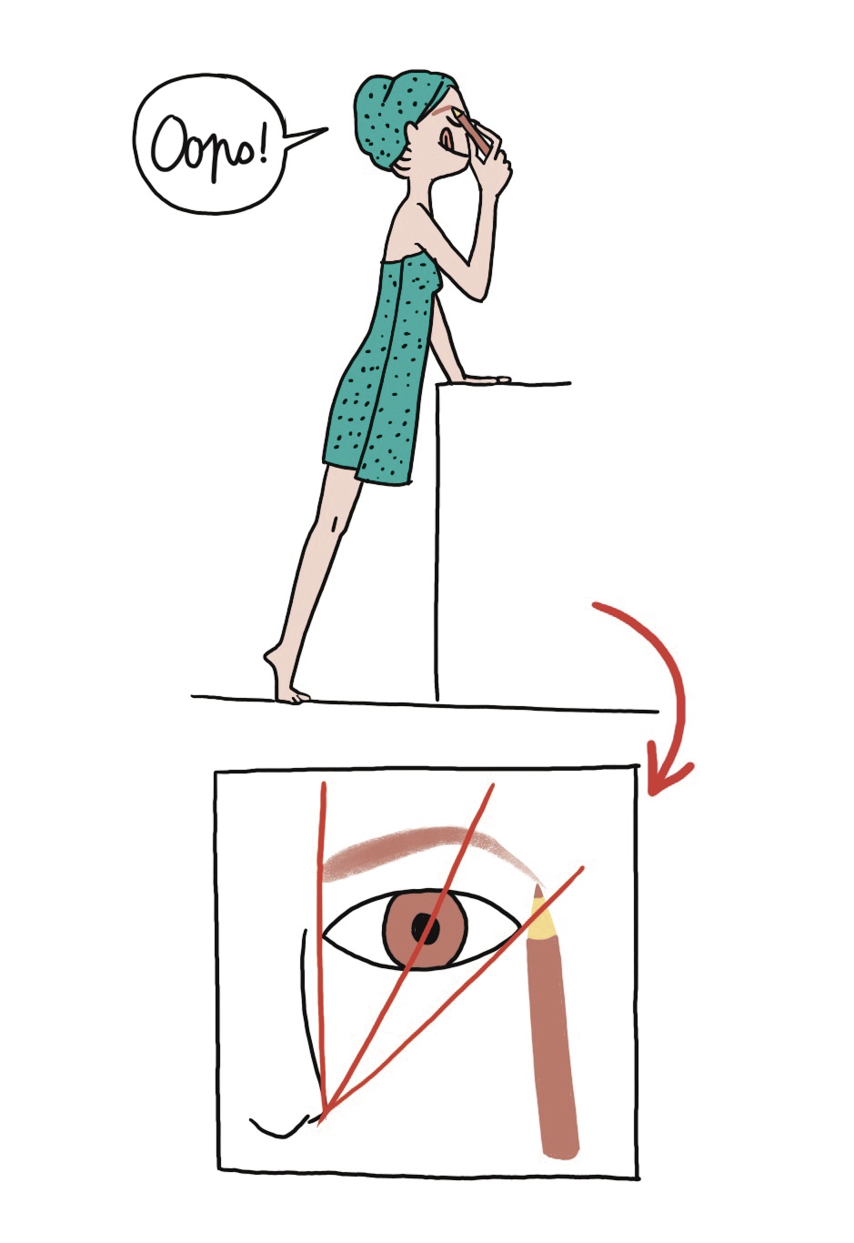 Eyebrow Corrective Makeup