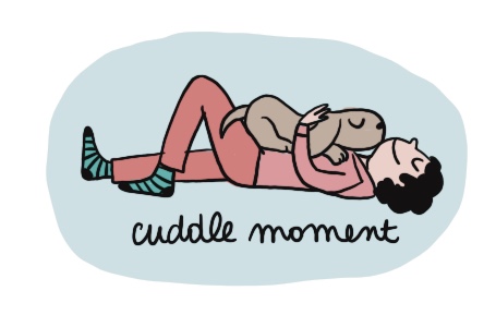 Cuddle moment