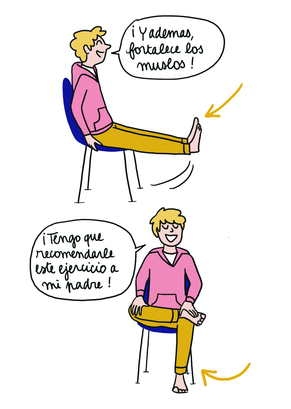 Encadenamiento sentado en silla 2/2