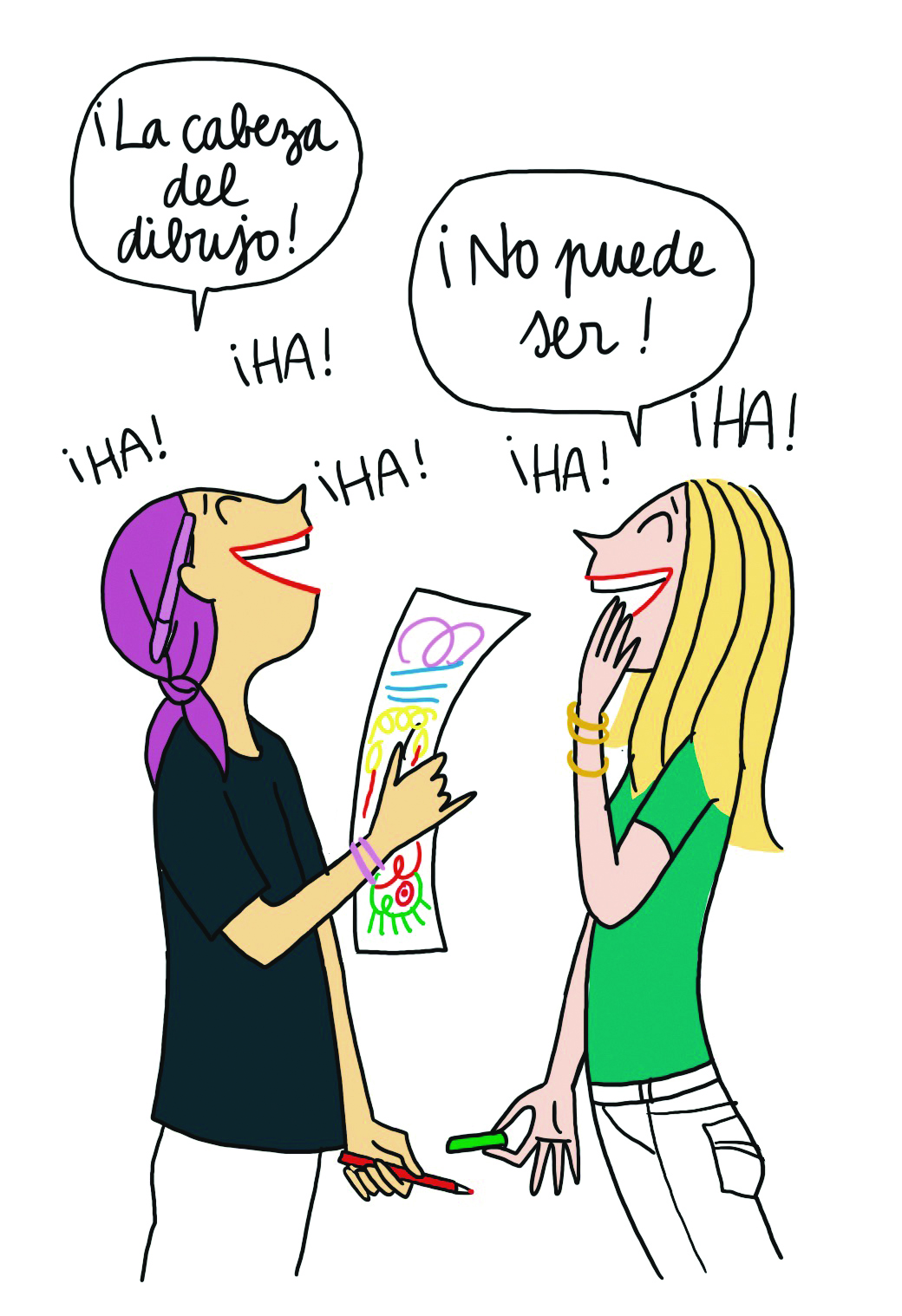 Diálogo en silencio en colores