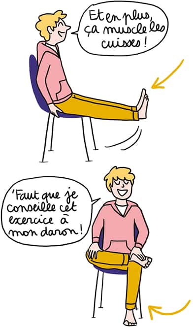 Enchaînement assis sur chaise 2/2
